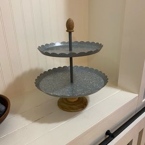 2 Tier Metal Tray